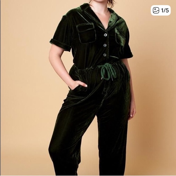 Rachel Antonoff Jewel Velvet Jumpsuit
